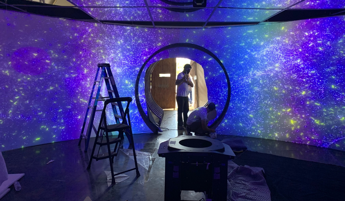 360 Projection Set up For TV Show Back Ground