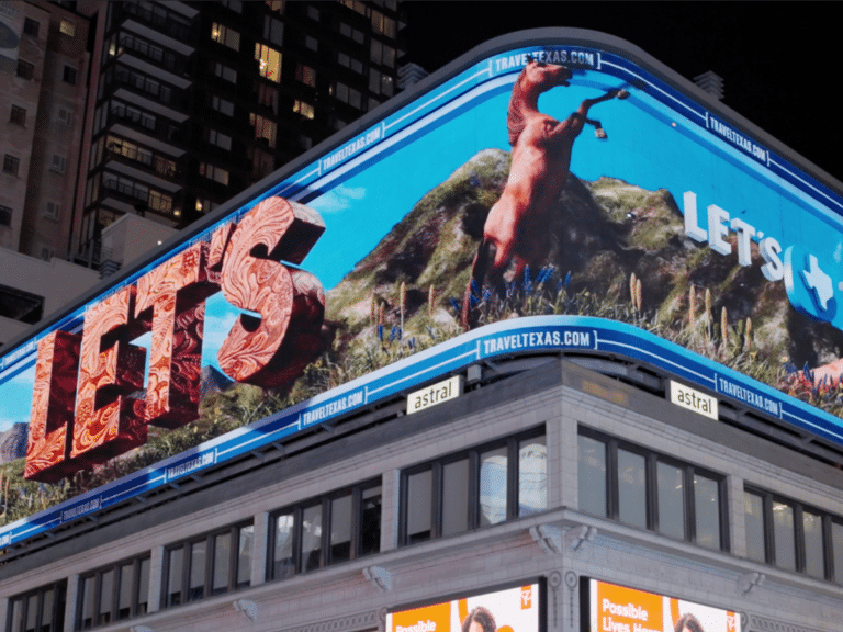 Go2 Productions Travel Texas, Digital Billboard Ad