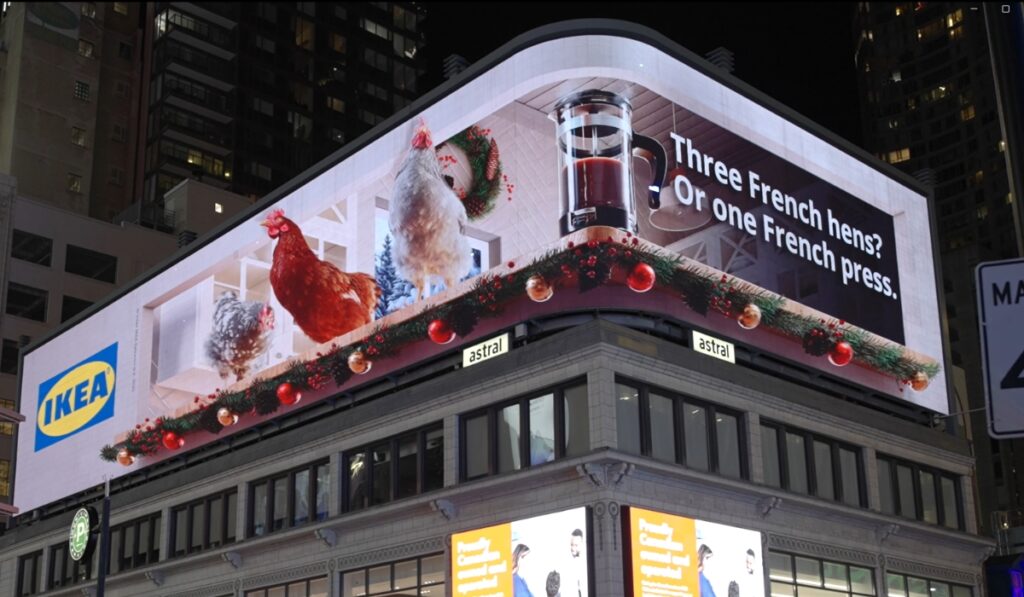 IKEA 3D Digital Billboard Ad