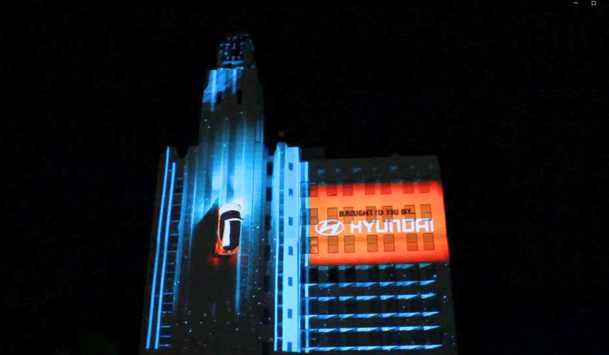 Projection Mapping sponsored by Hyundai at live eveny (1)