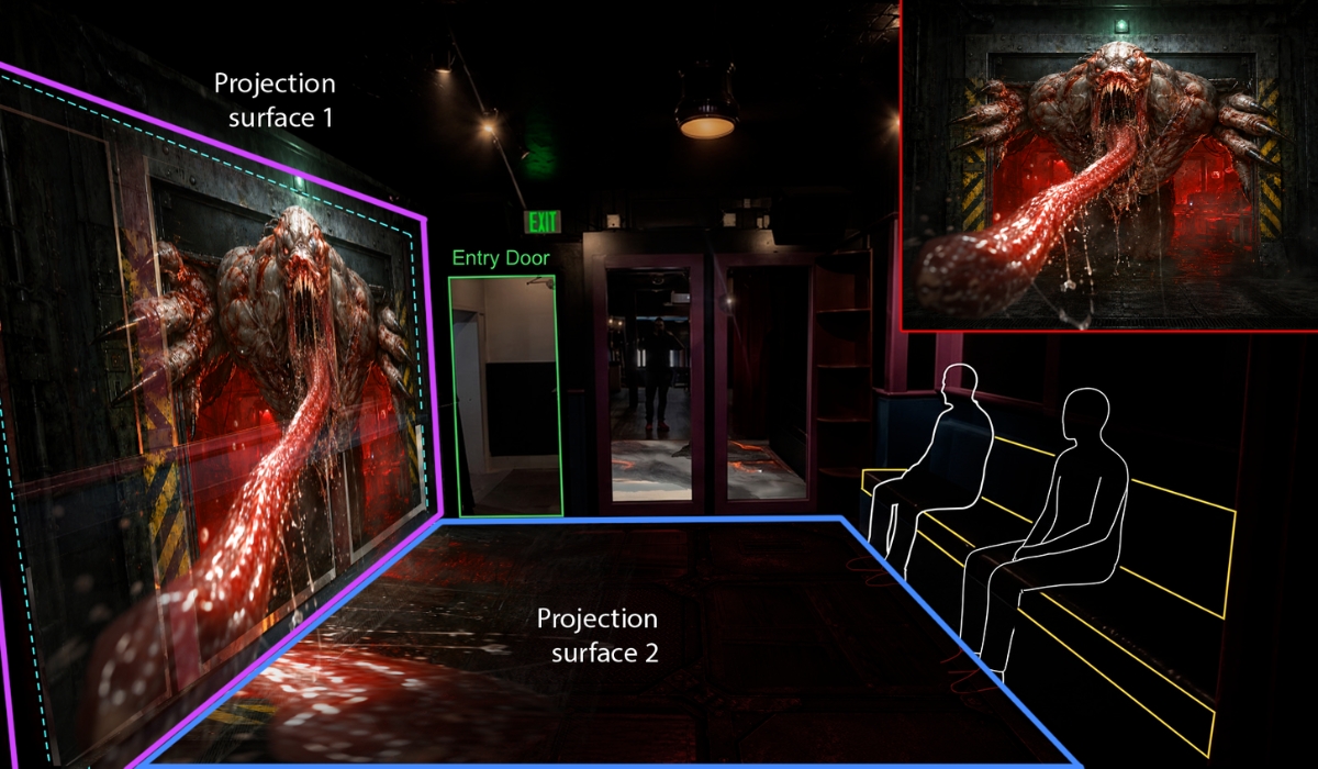 Sketch Planning an holographic Hallowen Experience (1)