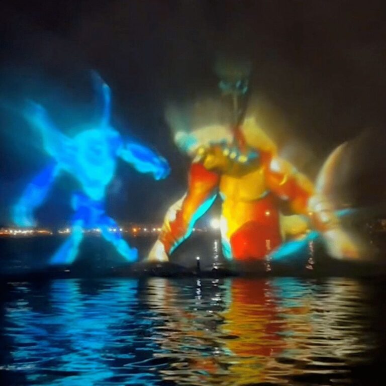 Water Screen Projection at Go2 Productions